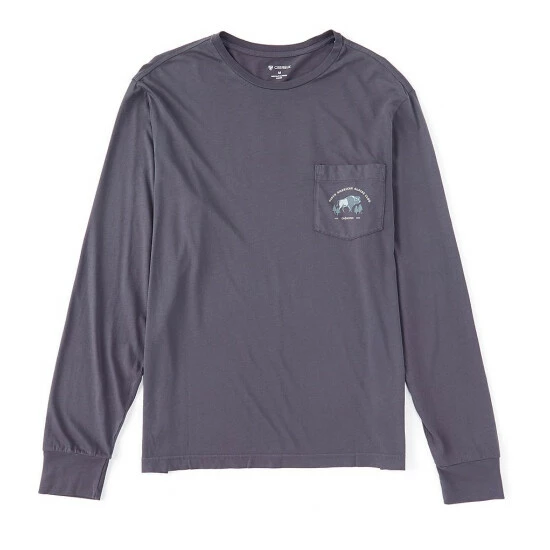 Flash Sale ???? Cremieux Buffalo Long-Sleeve Graphic Tee Faded Navy ✔️ 3 Flash Sale ???? Cremieux Buffalo Long-Sleeve Graphic Tee Faded Navy ✔️