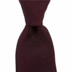 Buy ???? Cremieux Micro Texture Solid Narrow 3#double; Silk Tie Burgundy ????