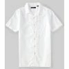 Deals ???? Cremieux Tropical Garment-Dye Short-Sleeve Woven Camp ???? Shirt Lucent White ???? -Cremieux Shop unnamed file 1021