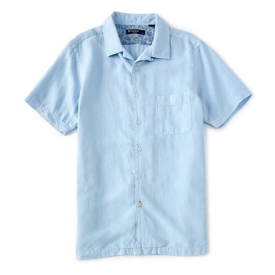 Deals ???? Cremieux Tropical Garment-Dye Short-Sleeve Woven Camp ???? Shirt Lucent White ???? 4 Deals ???? Cremieux Tropical Garment-Dye Short-Sleeve Woven Camp ???? Shirt Lucent White ???? - Image 2