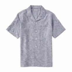 Best Sale ???? Daniel Cremieux Signature Linen Solid Short-Sleeve Woven Camp ???? Shirt Green Jade ???? -Cremieux Shop unnamed file 1037