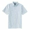 New ???? Cremieux Plaid Oxford Green Short-Sleeve Woven ???? Shirt Bright Aqua ???? -Cremieux Shop unnamed file 1043