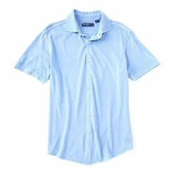 Promo ???? Cremieux Garment-Dyed Short-Sleeve ???? Coat Button-Front ???? Shirt Berry ???? -Cremieux Shop unnamed file 1047