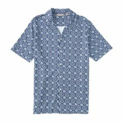 Cheap ⌛ Daniel Cremieux Signature Print Cotton Short-Sleeve Camp ???? Shirt White ????