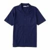 Brand new ⌛ Daniel Cremieux Signature Linen Slub Short-Sleeve ???? Coatfront ???? Shirt Deep Blue ⌛ -Cremieux Shop unnamed file 1052