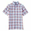 Promo ???? Cremieux Plaid Short-Sleeve Linen Woven ???? Shirt Medium Blue ???? -Cremieux Shop unnamed file 1068