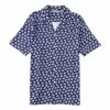 Brand new ???? Daniel Cremieux Signature Printed Short-Sleeve Camp ???? Shirt Light Indigo ❤️ -Cremieux Shop unnamed file 1070