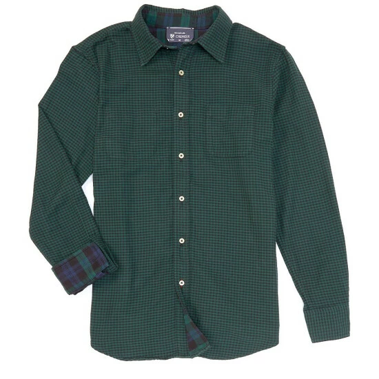 Top 10 ✔️ Cremieux Reversible Plaid Hunter Green Oxford Long-Sleeve Woven ???? Shirt ???? 3 Top 10 ✔️ Cremieux Reversible Plaid Hunter Green Oxford Long-Sleeve Woven ???? Shirt ????