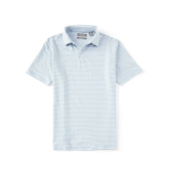 Coupon ✨ Daniel Cremieux Signature Stripe Baby Terry Short-Sleeve Polo ???? Shirt Light Indigo ???? 4 Coupon ✨ Daniel Cremieux Signature Stripe Baby Terry Short-Sleeve Polo ???? Shirt Light Indigo ???? - Image 2