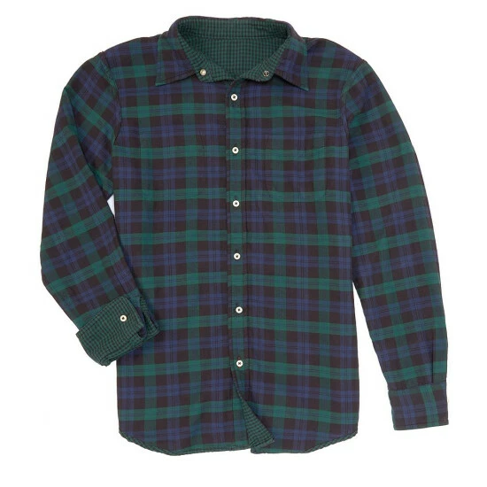 Top 10 ✔️ Cremieux Reversible Plaid Hunter Green Oxford Long-Sleeve Woven ???? Shirt ???? 4 Top 10 ✔️ Cremieux Reversible Plaid Hunter Green Oxford Long-Sleeve Woven ???? Shirt ???? - Image 2