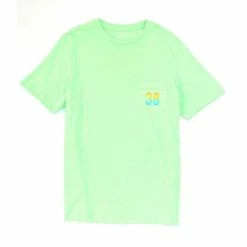Outlet ???? Cremieux Sunset Logo Crew Short-Sleeve Pocket Tee Green Ash ???? -Cremieux Shop unnamed file 1100
