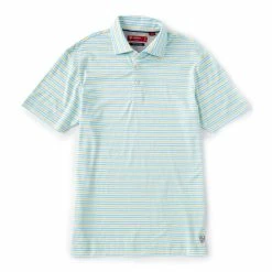 Buy ???? Cremieux Soho Slim-Fit Stripe Pique Short-Sleeve Polo ???? Shirt Light Grey Heather ❤️