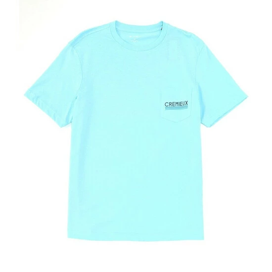 Top 10 ⌛ Cremieux Retro Logo Crew Short-Sleeve Pocket Tee Pale Blue ???? 4 Top 10 ⌛ Cremieux Retro Logo Crew Short-Sleeve Pocket Tee Pale Blue ???? - Image 2