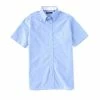 Cheapest ???? Cremieux Solid Cotton Linen Short-Sleeve Woven ???? Shirt Blue ???? -Cremieux Shop unnamed file 1109