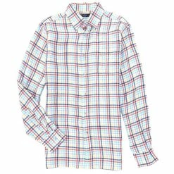 Flash Sale ???? Cremieux Check Linen Long-Sleeve Woven ???? Shirt Lucent White ????