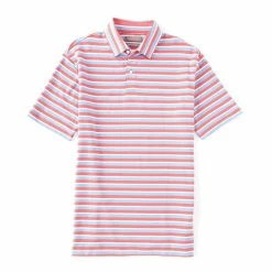Discount ❤️ Daniel Cremieux Signature Stripe Baby Terry Short-Sleeve Polo ???? Shirt Berry ????