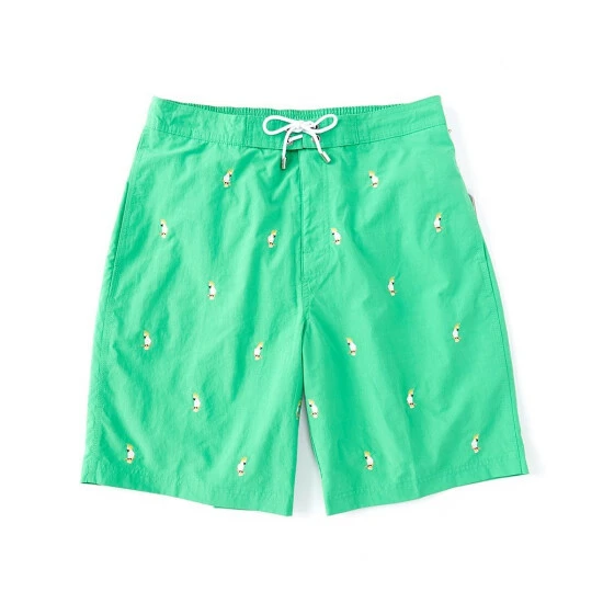 Hot Sale ???? Cremieux Cockatoo Embroidery 9#double; Inseam Swim Trunks Kelly Green ???? 3 Hot Sale ???? Cremieux Cockatoo Embroidery 9#double; Inseam Swim Trunks Kelly Green ????