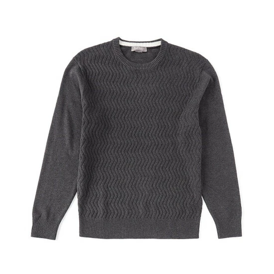 Best Sale ???? Daniel Cremieux Signature Supima Snowflake Long-Sleeve Sweater Charcoal Heather ✔️ 3 Best Sale ???? Daniel Cremieux Signature Supima Snowflake Long-Sleeve Sweater Charcoal Heather ✔️