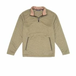 Wholesale ???? Cremieux Jacquard Quilted Quarter-Zip Pullover Navy Heather ????