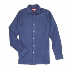 Buy ⌛ Cremieux Slim-Fit Solid Stretch Twill Long-Sleeve Woven ???? Shirt Ecru Heather ????