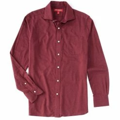 Buy ⌛ Cremieux Slim-Fit Solid Stretch Twill Long-Sleeve Woven ???? Shirt Ecru Heather ???? -Cremieux Shop unnamed file 145