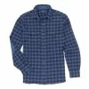 Cheap ???? Cremieux Checked Vintage Twill Navy Long-Sleeve Woven ???? Shirt Navy 55b ✔️ -Cremieux Shop unnamed file 215
