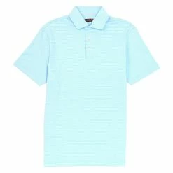 Buy ✔️ Cremieux Stripe Performance Stretch Short-Sleeve Polo ???? Shirt Light Blue ???? -Cremieux Shop unnamed file 262