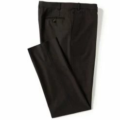 Promo ???? Cremieux Modern Fit Sharkskin Wool Blend Flat Front ???? Dress Pants Brown ???? -Cremieux Shop unnamed file 313