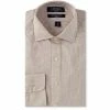 New ???? Cremieux Non-Iron Slim Fit Spread Collar Stripe Dobby Knit ???? Dress ???? Shirt Tan/white ✔️ -Cremieux Shop unnamed file 369