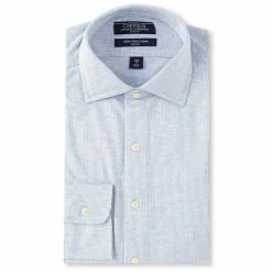 New ???? Cremieux Non-Iron Slim Fit Spread Collar Stripe Dobby Knit ???? Dress ???? Shirt Tan/white ✔️ -Cremieux Shop unnamed file 370