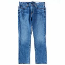 Hot Sale ✔️ Cremieux ???? Jeans Straight-Fit Medium Blue Stretch Denim ???? Jeans ????