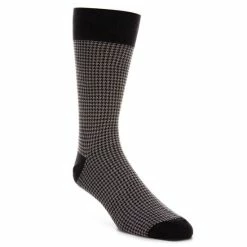New ⌛ Cremieux Houndstooth Calf Length ???? Socks Brown ???? -Cremieux Shop unnamed file 448