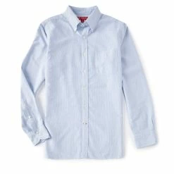 Brand new ???? Cremieux Classic Slim-Fit Stripe Oxford Long-Sleeve Woven ???? Shirt Allure Blue ????