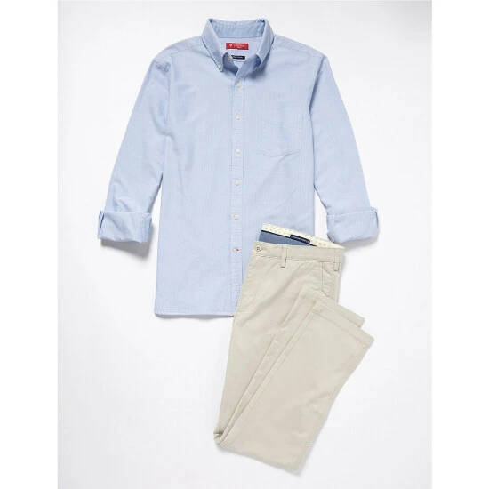 Brand new ???? Cremieux Classic Slim-Fit Stripe Oxford Long-Sleeve Woven ???? Shirt Allure Blue ???? 6 Brand new ???? Cremieux Classic Slim-Fit Stripe Oxford Long-Sleeve Woven ???? Shirt Allure Blue ???? - Image 4