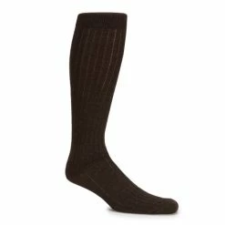 Buy ???? Cremieux Solid Wool Over-the-Calf ???? Dress ???? Socks Brown ????