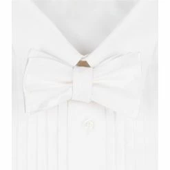 Best Pirce ⭐ Cremieux Solid Silk Bow Tie White ???? -Cremieux Shop unnamed file 507
