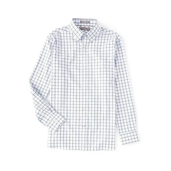 Outlet ???? Daniel Cremieux Signature SUPIMA Cotton Basket Weave Plaid Long-Sleeve Woven ???? Shirt Navy ???? 3 Outlet ???? Daniel Cremieux Signature SUPIMA Cotton Basket Weave Plaid Long-Sleeve Woven ???? Shirt Navy ????