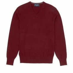 Best Pirce ???? Cremieux V-Neck Cashmere Sweater Pink Heather ⭐ -Cremieux Shop unnamed file 555