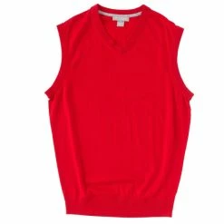 Cheap ⌛ Daniel Cremieux Signature Merino Wool Tech V-Neck Vest Grey Heather ????