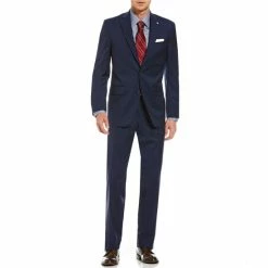Cheap ???? Cremieux Modern Fit Solid Wool Suit Navy ⌛