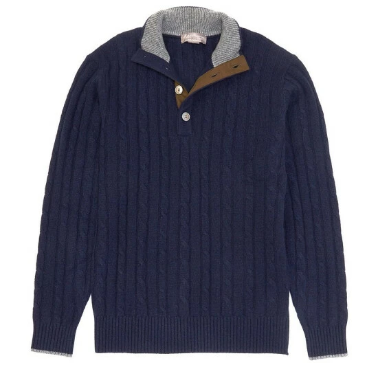 Cheap ???? Cremieux Button Mock Cashmere Sweater Charcoal Heather ???? 5 Cheap ???? Cremieux Button Mock Cashmere Sweater Charcoal Heather ???? - Image 3