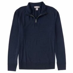 Best Sale ???? Daniel Cremieux Signature Merino Tech Quarter-Zip Pullover Dark Red ???? -Cremieux Shop unnamed file 626