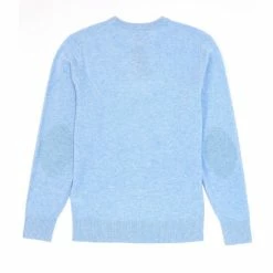 Best Pirce ✨ Cremieux Crew Neck Cashmere Sweater Lt Blue Heather ???? -Cremieux Shop unnamed file 638
