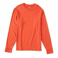 Brand new ???? Cremieux Solid Long-Sleeve Tee Bright Red ⌛