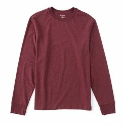 Brand new ???? Cremieux Solid Long-Sleeve Tee Bright Red ⌛ -Cremieux Shop unnamed file 650