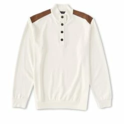 Promo ???? Cremieux French Rib Mockneck Pullover Olive Heather ⌛ -Cremieux Shop unnamed file 653