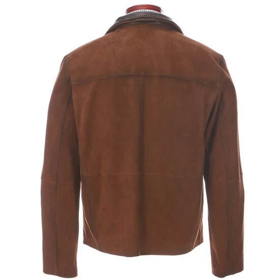 Promo ???? Cremieux Distressed Leather Bomber Jacket Cognac ???? 4 Promo ???? Cremieux Distressed Leather Bomber Jacket Cognac ???? - Image 2