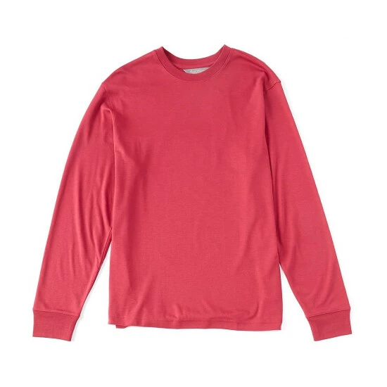 Top 10 ???? Daniel Cremieux Signature Pima Cotton Long-Sleeve Interlock Tee Ink Blue ???? 4 Top 10 ???? Daniel Cremieux Signature Pima Cotton Long-Sleeve Interlock Tee Ink Blue ???? - Image 2