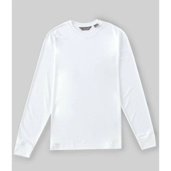 Top 10 ???? Daniel Cremieux Signature Pima Cotton Long-Sleeve Interlock Tee Ink Blue ???? 6 Top 10 ???? Daniel Cremieux Signature Pima Cotton Long-Sleeve Interlock Tee Ink Blue ???? - Image 4