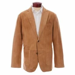 Outlet ???? Cremieux Goat Suede Blazer Tan ????